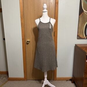 ASOS NWT Size 12 Gray Above-Knee Sleeveless Halter Skater Dress